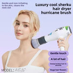 Hair dryer brush attachment for salon-style blowouts