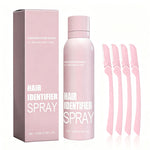 Hair identifier spray for precise facial shaving