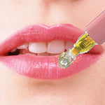 Lip microneedle beauty instrument for lip care routine